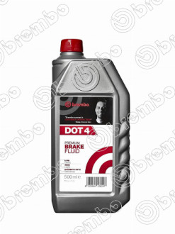 Жидкость тормозная dot 4, 0.5л