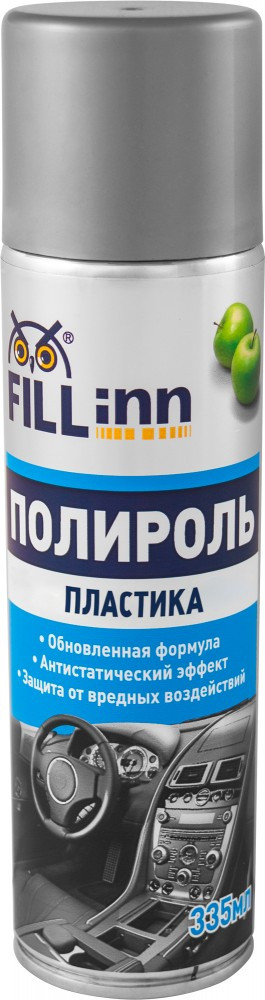 Fl010 полироль пластика (для приборной панели) яблоко, 335 мл (аэрозоль)