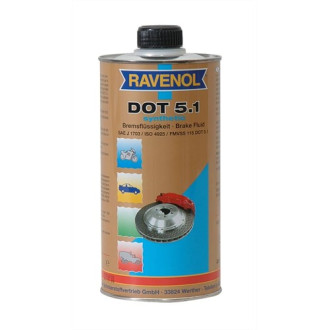 Тормозная жидкость ravenol dot-5.1 (1 л)