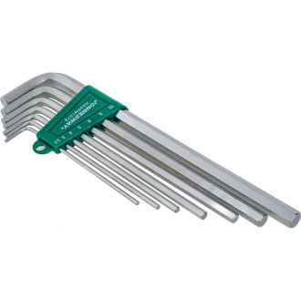 H03SM107S Комплект угловых шестигранников EXTRA LONG 2,5-10мм, 7 предметов S2 материал