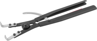 P9920D Щипцы загнутые 90° с фиксатором для стопорных колец, разжим, 165-300 мм, 4.5-5.5 мм, 500 мм