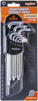 953009 Набор ключей торцевых TORX® Т10-T50, 9 предметов