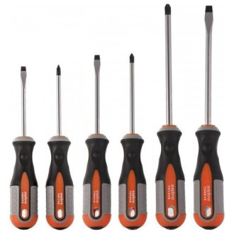 975006 Набор отверток стержневых ROUND GRIP, 6 предметов