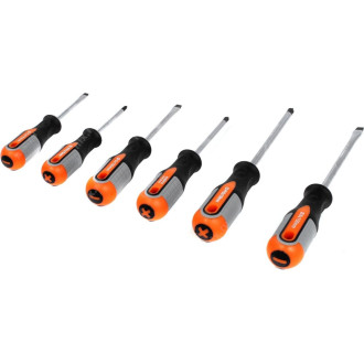 975006 Набор отверток стержневых ROUND GRIP, 6 предметов