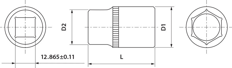 FS01211 Головка торцевая 1/2