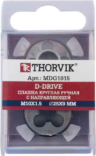 MDG508 Плашка D-DRIVE круглая ручная с направляющей в наборе М5х0.8, HSS, Ф25х9 мм