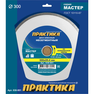 Алмазный диск ПРАКТИКА Мастер