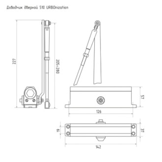 Доводчик НОРА-М 510 URBOnization