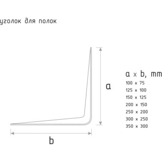 Уголок для полок НОРА-М 5580