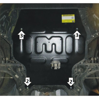 Защита стальная КПП FAW Bestune T77. ООО Трио Сервис MOTODOR