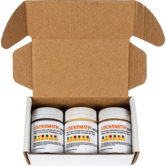 Набор смазочных материалов для слесарного инструмента А-Сервис Locksmith Paste, Liquid, Cream