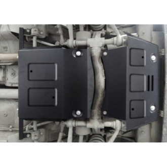 Защита картера КПП и переднего редуктора для Chevrolet Niva 2002-2020/Lada Niva I 2123 2020-н.в. АвтоБроня K111.01022.1