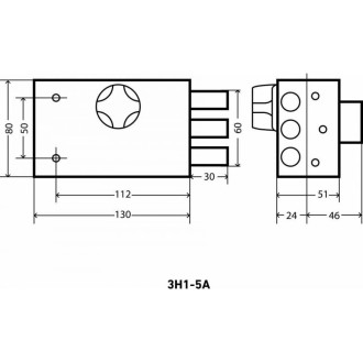 Накладной замок Аллюр ЗН 1-5 А