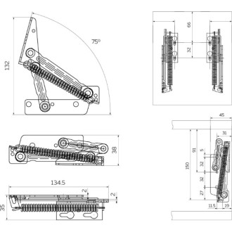 Петля антресольная Вещицы M501
