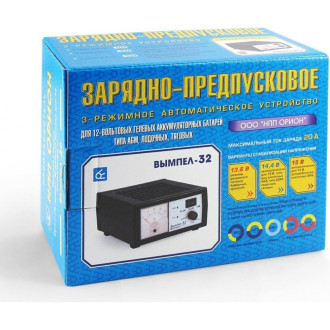 Зарядное устройство для гелевых, AGM, лодочных, тяговых АКБ Вымпел 32