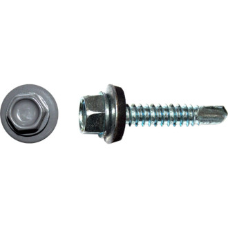 Кровельный саморез КРЕП-КОМП 5,5x25 RAL7024, серый графит Kn KENNER (3000 шт.)