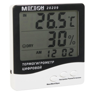 Цифровой настольный термогигрометр МЕГЕОН к0000401765