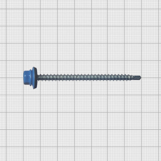 Кровельный саморез МЕТАЛЛСЕРВИС 4.8x70 RAL 5005 100 шт.
