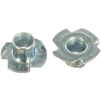 Мебельная врезная гайка МЕТИЗНЫЙ ДВОР M10x12,5 DIN1624 (100 шт.)
