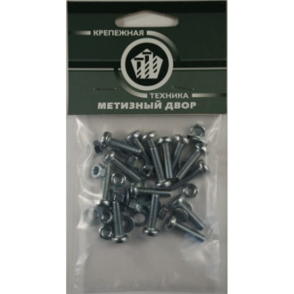 Оцинкованный винт МЕТИЗНЫЙ ДВОР М5х25мм (15 шт.)