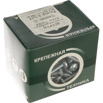Оцинкованный шуруп МЕТИЗНЫЙ ДВОР 6,3x32 DIN7981 (100 шт.)