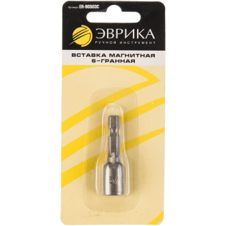 Магнитная шестигранная головка-вставка для шуруповерта Эврика ER-90503C