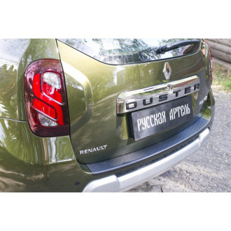 Накладка на задний бампер Вариант 4 для Renault Duster 2015- г.в. Русская Артель NR-151702