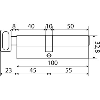 Цилиндровый механизм Стандарт MAX 100