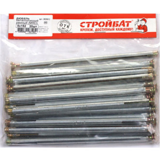 Металлический рамный оцинкованный дюбель Стройбат MRD 8x152 20 шт