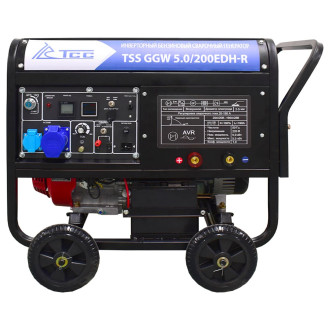 Инверторный сварочный генератор бензиновый ТСС GGW 5.0/200EDH-R Honda GX390