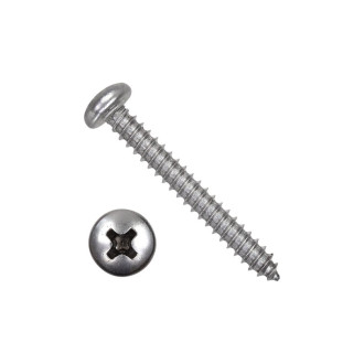 Остроконечный саморез ЦКИ DIN 7981 2.2x19, А2, Ph1, 200 шт.