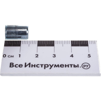 Уменьшенная рифленая стальная оцинкованная плоская заклепка-гайка ЦКИ М 6х14.5