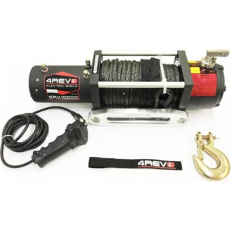 Автомобильная лебедка 4REVO SRX FS 1000 lbs 12В, синтетический трос