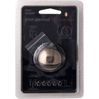 Дверной упор Code Deco DS-0002-AB