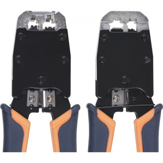 Профессиональный обжимной инструмент для RJ-45 8р8с, RJ-11/12 6р6с, 6р4с, 6р2с Cabeus HT-500