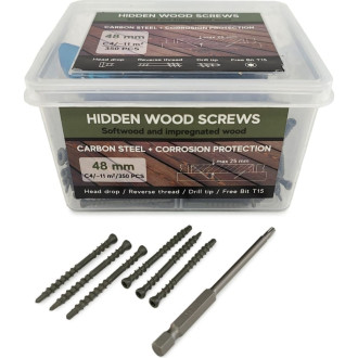 Саморезы Camo Hidden Wood Screws C4 48 мм, 700 шт.