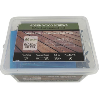 Саморезы Camo Hidden Wood Screws C4 60 мм, 700 шт.