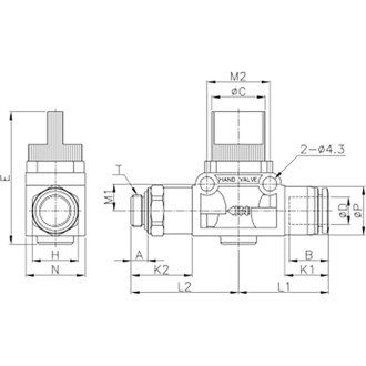 Отсечной клапан CDC Pneumatics HVC 08G01