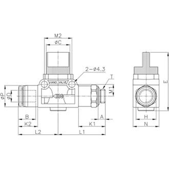 Отсечной клапан CDC Pneumatics HVF G0204