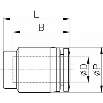 Фитинг-наконечник CDC Pneumatics PPF 16N