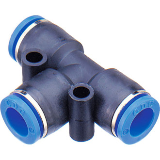 Т-образный пластиковый фитинг CDC Pneumatics PUT 12N