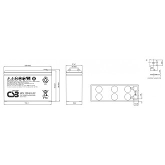 Аккумулятор для ИБП CSB UPS122406