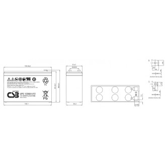 Аккумулятор для ИБП CSB UPS123606