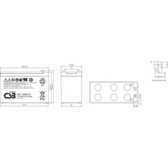 Аккумулятор для ИБП CSB UPS12580