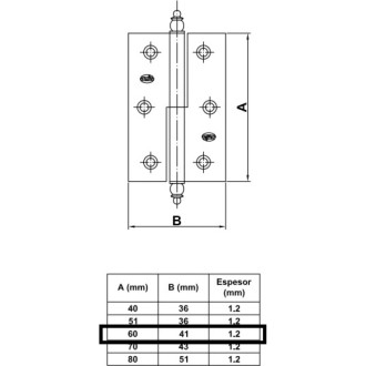 Петля Amig 541-60 IZ