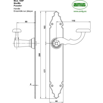 Фалевая ручка Amig R 100