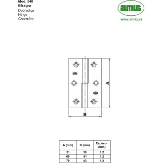 Карточная петля Amig 540-60