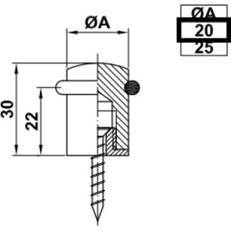 Дверной стопор Amig 301-20