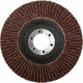 Прямой лепестковый круг торцевой по металлу и дереву Abraflex FLDH10D125P60