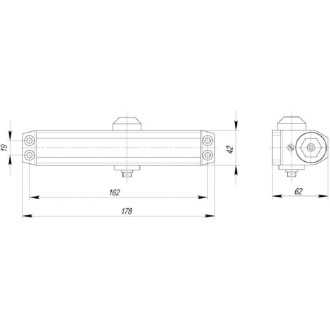 Дверной доводчик Ajax TDR-100 BR